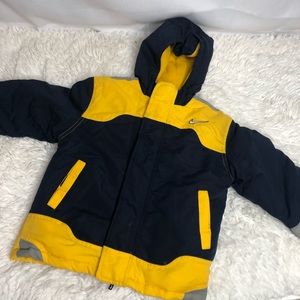 Nike Puffer Jacket Navy and yellow